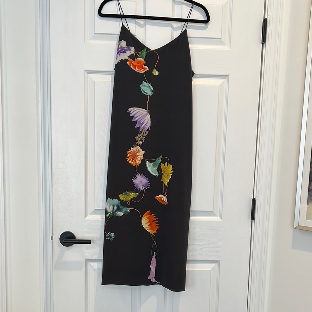 Tibi Floral Black Dress